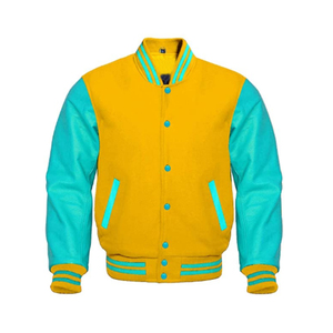 Chaqueta Varsity con Capucha y Logotipo Bordado en la Parte Delantera para Hombre, Color Personalizado, Estilo Urbano, Impermeable, Ropa Casual de Invierno - Product Image 1