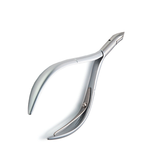 Cortador de cutículas de cuchillas afiladas duraderas de acero inoxidable alemán con mango de diseño redondo para uñas de dedos de los pies - Product Image 2