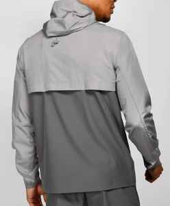 ชุดวอร์ม2ชิ้นเสื้อแจ็คเก็ตกันลมมีท่อสะท้อนแสงผ้าฝ้ายสีดำโอเวอร์ไซส์ - Product Image 5