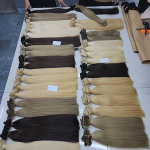 Factory Price Cuticle Aligned Vietnamese Raw Hair Natural Wave Straight Color 10A Machine Double Weft Bulk Virgin Extension - Product Image 4