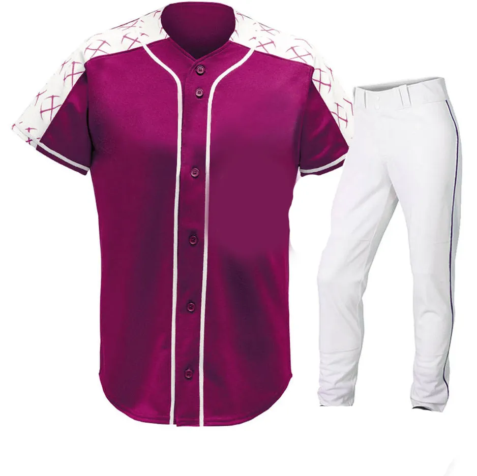 낮은 예산 우수한 품질 남자 BaseballUniform 새로운 도착 매력적인 디자인 스포츠 착용 야외 사용자 정의 청소년 Baseballuniform