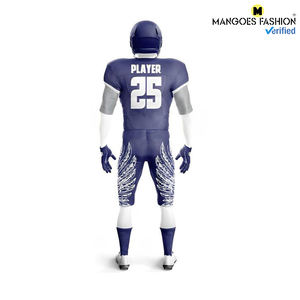 Haute qualité Durable élégant adulte Football américain uniforme ensemble respirant imprimé porter Logo personnalisé impression par transfert de chaleur - Product Image 3