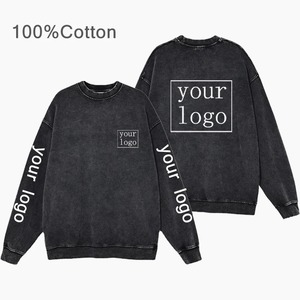 Personnalisé Votre Marque Logo Hoodies Hommes Femmes Nouveau Automne Hiver 100% Coton Casual Top Vintage Gothique Hoodies DIY Sweat - Product Image 6