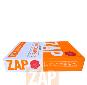 Papel de copia ZAP A4 de alta calidad, hojas de impresión blancas de 80GSM, el mejor precio, pedido a granel disponible, envío rápido - Product Image 1