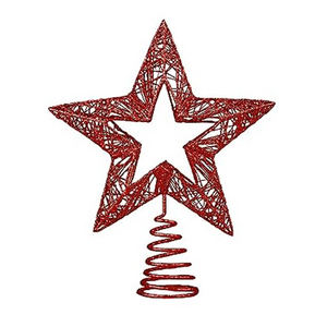 Diseño único Metal Navidad oro árbol Topper para la decoración del árbol de Navidad Fabricante por encargo al por mayor de metal artificial - Product Image 3