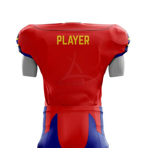 ชุดกีฬาอเมริกันฟุตบอล แห้งเร็ว แขนสั้น โพลีเอสเตอร์ 100% ผลิตในปากีสถาน สำหรับฤดูร้อน - Product Image 4