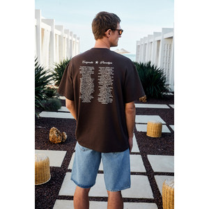 Camiseta de Manga Corta para Hombre GRIMELANGE BENZO, con Estampado Delantero y Trasero, 100% Algodón Orgánico, Talla Grande - Product Image 6