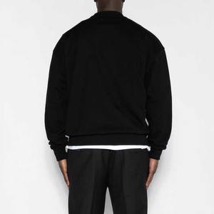 Sudadera de hombre 100% algodón de alta calidad pulóver cuello redondo sudadera logotipo personalizado hombro caído Casual Streetwear sudaderas con capucha - Product Image 2