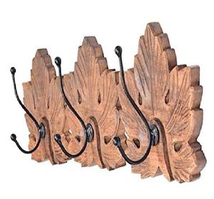 Modern Metal and Wood Self-Adhesive Wall Hook Stylish Kitchen and Bathroom Storage Solution with Easy Installation - Product Image 6