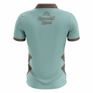 Premium Custom Knitted Luxury for Shirts with Printed Pattern Quick Dry Polyester Short Sleeve Button-<b>Down</b> Casual Design - Product Image 2