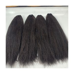 Venta al por mayor de Color Negro Natural Original Vietnamita Yaki Extensiones de Cabello Humano Yaki Extensiones de Cabello Liso - Product Image 1