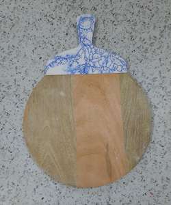 Planche à découper en bois de manguier avec logo personnalisé, poignée ergonomique, écologique et durable pour la cuisine, planche de service - Product Image 5