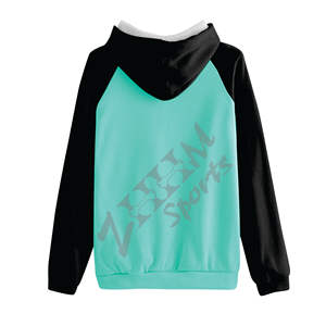 เสื้อฮู้ดโอเวอร์ไซส์สำหรับผู้หญิง, เสื้อฮู้ดโอเวอร์ไซส์ใส่สบายกันหนาวดีไซน์บล็อกสีมีโลโก้ด้านหน้า - Product Image 2