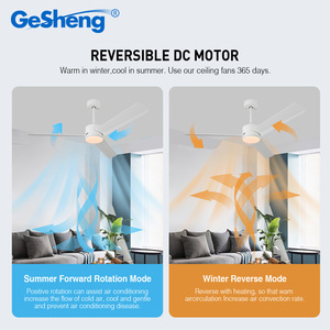 Dc/AC điều khiển từ xa LED quạt trần với 3 Blades 3cct không có tiếng ồn Đèn quạt thiết kế sử dụng cho phòng ăn và phòng ngủ - Product Image 2