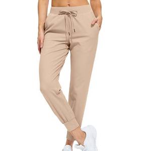 Pantalon droit ample uni personnalisé pour femmes vêtements de sport de haute qualité pantalons pour femmes extensibles à taille haute et à jambes larges - Product Image 1