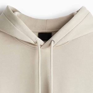 Sudadera con capucha de lana de algodón 100% para hombre, Jersey holgado con cuello con capucha, sudadera de peso pesado para invierno - Product Image 4