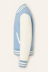 Letterman Vintage Varsity Women's Lapel Full Zipper PU Leather Jacket Men - Product Image 4