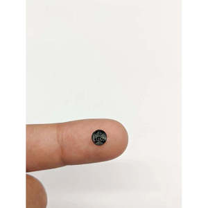 Diamante Natural Negro Tallado en Rosa, Cabujón de 2.5mm, Diamante en Bruto Facetado con Corte Excelente y Buen Corte, Claridad VS2 - Product Image 1