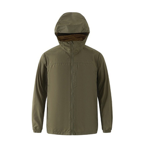 Chaqueta Cortavientos Ligera y Transpirable de Lona para Hombre, con Cuello Alto y Capucha, Impermeable, para Exteriores, Estilo Urbano - Product Image 6