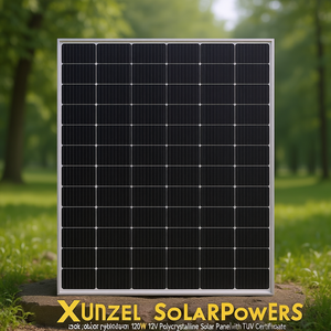Panel Solar Policristalino Xunzel SOLARPOWER de 120W 12V con Certificado TUV - Product Image 3