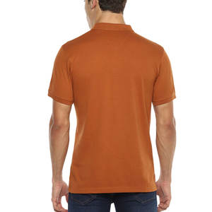Los hombres más vendidos para camisetas de polo Precio al por mayor Top de algodón transpirable Patrón sólido informal - Product Image 3