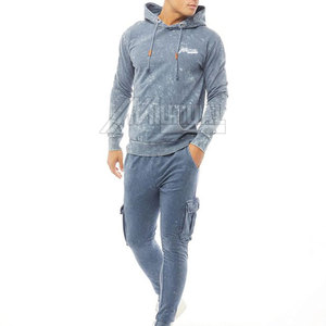 Chándales de lavado ácido hechos a medida Material duradero de calidad superior Patrón sólido Conjuntos transpirables ecológicos en nuevo stock - Product Image 2