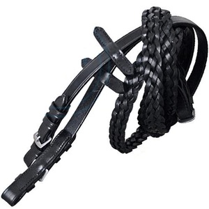 Riendas de caballo de cuero negro y marrón de calidad asegurada, proveedor indio totalmente personalizable para equitación ecuestre, los mejores precios - Product Image 6