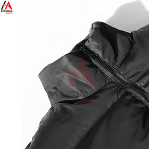 Veste courte noire personnalisée en polyester 300 GSM manteau chaud d'hiver coupe-vent et imperméable pour les femmes fabricant OEM ODM - Product Image 3