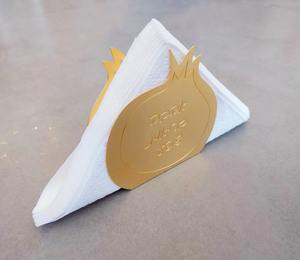 Pomegranate Shape Gold Finished <b>Napkin</b> Holder for Dining Table Kitchen Counter Home Decor Guest Serving and Special Occasions - Product Image 3