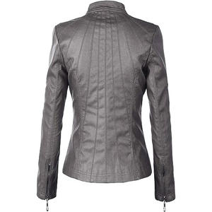 Veste en cuir décontractée de haute qualité pour hommes pour le printemps automne veste d'hiver à manches longues légère et coupe-vent veste d'approvisionnement OEM pour hommes - Product Image 3