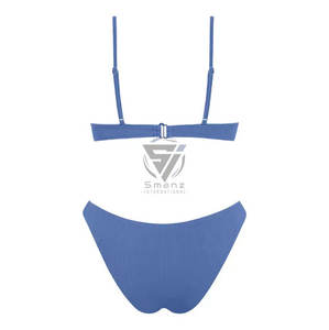 Fabricante de Trajes de Baño Personalizados al por Mayor, Traje de Baño de Diseñador con Estampado y Recortes, Bikini Sexy con Tirantes Finos para Mujer 2026 - Product Image 4