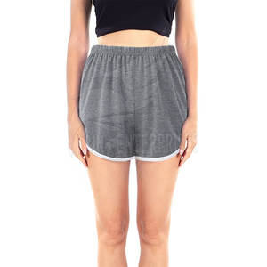 กางเกงขาสั้นสำหรับเล่นยิมของผู้หญิงกางเกงขาสั้นผ้าโพลีเอสเตอร์ยืดหยุ่นสูงระบายอากาศได้ดีน้ำหนักเบาออกแบบโลโก้ได้ตามต้องการ - Product Image 4