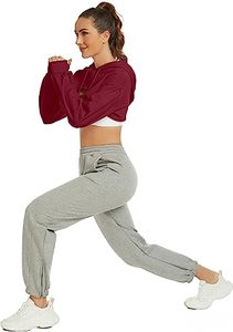 55% Cotton 45% Spandex Drop Shoulder Style Oversized <b>Cropped</b> Fit Willow Women Classic Capital Full Zip Cotton Korean Crop Hoodie - Product Image 6
