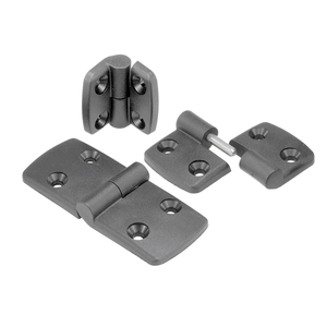 K0434 <b>Lift</b>-<b>Off</b> Left Door Window <b>Hinge</b> 87x48 Black Fibreglass Reinforced Thermoplastic Stainless Steel Component - Product Image 5