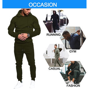 Fabricant de survêtements zippés de haute qualité Ensemble de jogging gris personnalisé Ensemble de jogging deux pièces en éponge française - Product Image 6