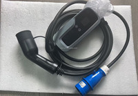 Prises d'alimentation adaptatives anti-déchirure IEC62196 & IEC6185 CEE+UK 16A 32A 7kW 230V Type 2 Chargeur EV portable avec RCD Type B