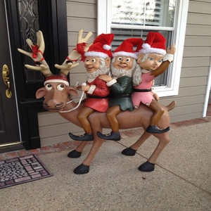 Estatua de Reno de Resina de Fibra de Vidrio de Tamaño Real, Diseño Nuevo, Decoración Navideña para Exteriores - Product Image 6