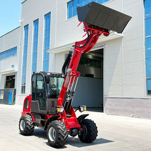 Untuk Diesel kuat 4-roda pemuat ujung depan 1 Ton nilai beban dengan <span class=keywords><strong>Joystick</strong></span> kontrol teleskop - Product Image 4