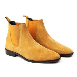 Nouvelle arrivée bottines en cuir véritable chaussures chelsea pour hommes fait à la main en gros chaussures pour hommes chaussures décontractées vente à chaud - Product Image 1