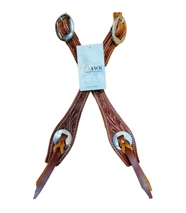 Headstall de cuero tallado de una oreja de estilo occidental de calidad superior hecho a mano para montar a caballo cómodamente - Product Image 5