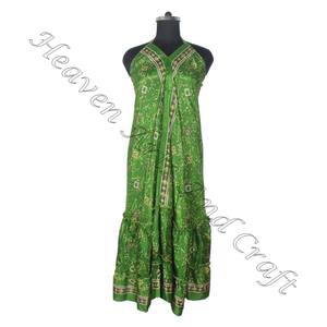 SD020 indien pakistanais coton Saree/Shari/Shari Hippy Boho Style moderne nouvelle robe en soie Vintage avec Style indien moderne - Product Image 5