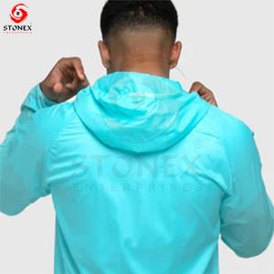Chaqueta Cortavientos de Invierno Personalizada para Hombre 2023, con Cuello Redondo, Cierre de Cremallera, Informal, Larga, con Capucha, para Actividades al Aire Libre - Product Image 3