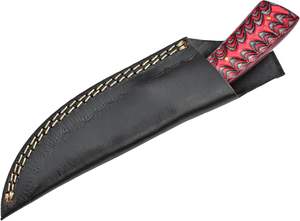 มีดใบตายเหล็กดามัสกัสคุณภาพพรีเมียม งานแฮนด์เมด พร้อมปลอกหนัง รองรับ OEM รับประกัน 3 ปี ระดับอุตสาหกรรม - Product Image 6