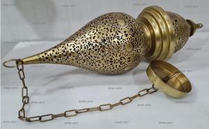 Metal Gold Plated Hanging Lantern Customized Size And Shape <b>Moroccan</b> <b>Decorative</b> Lantern For Sale - Product Image 5