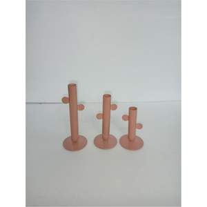 Bougeoirs en métal mat en vrac, élégants centres de table de mariage, porte-bougie conique, style nordique, bougeoirs en fer pour événements - Product Image 4