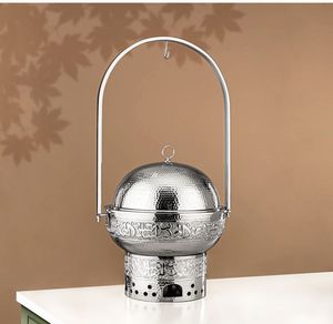 Casseroles de Style traditionnel Vaisselle de mariage Hot Pot Accessoires de restauration Hotpot avec bouton de couvercle Pots de service alimentaire Ustensiles de cuisine - Product Image 5