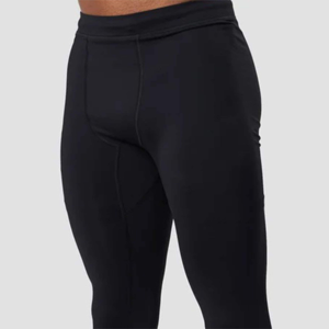 Rashguard de compression noir pour homme, logo personnalisé, taille haute, spandex/polyester, antibactérien, séchage rapide, OEM ODM, fitness - Product Image 6