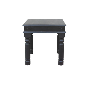 Table basse élégante en bois de manguier massif finition noire design traditionnel pour salon moderne meubles de décoration intérieure portables - Product Image 3