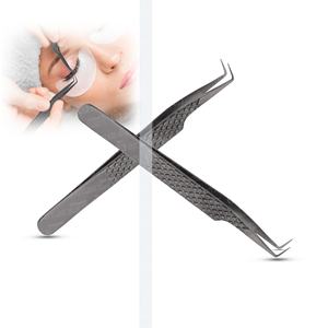 Extensión de pestañas profesional Diamond Grip Pinzas de acero inoxidable Punta puntiaguda de 75 grados Antideslizante Agarre de pestañas de 0,03mm - Product Image 4