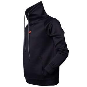 Sudadera con Capucha de Cuello Alto para Hombre, Ropa Deportiva de Manga Larga, Informal, para Entrenamiento, con Cordón y Bolsillos - Product Image 2